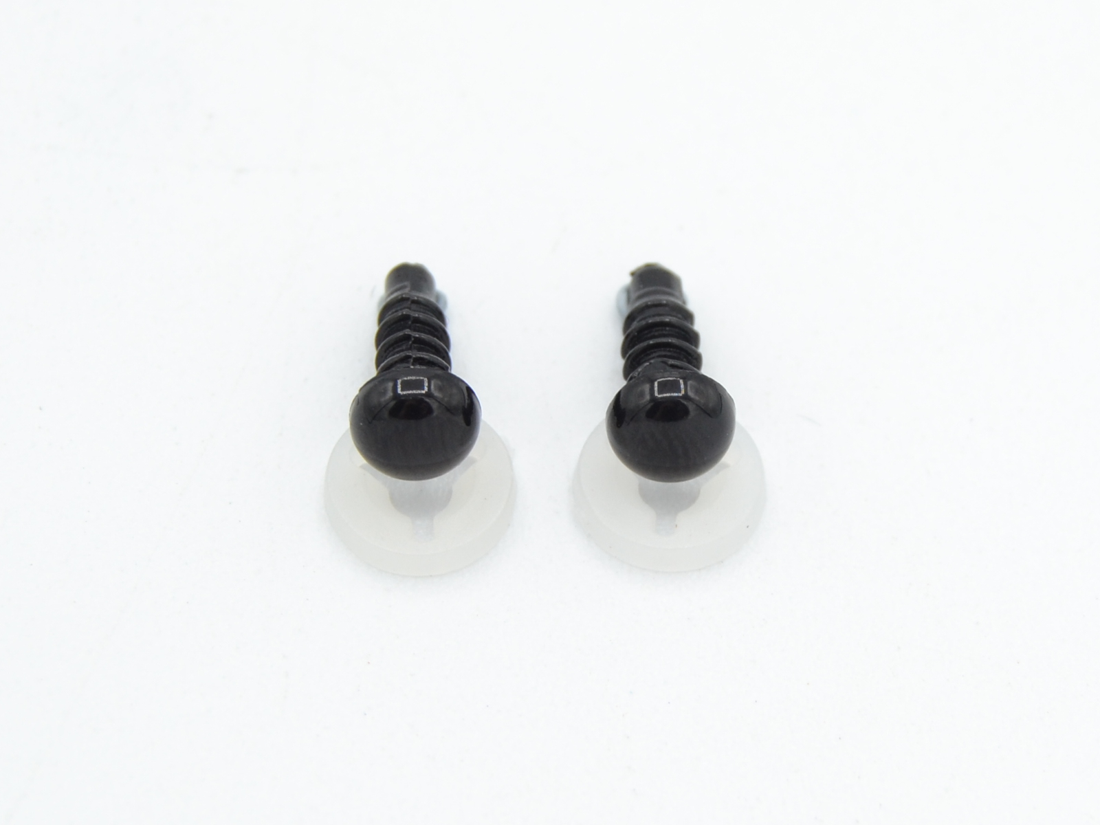 6mm Solid Black Dome Eyes with Plastic Backs - CelloExpress