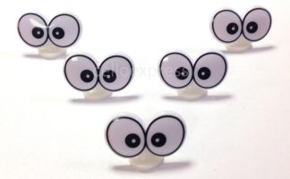 Double Comic Eyes with Plastic Backs