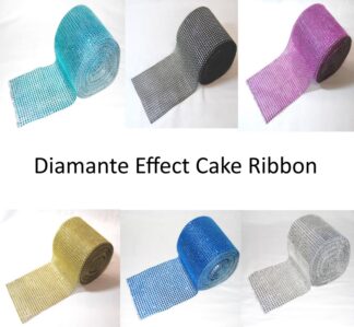 Diamante Effect Cake Ribbon