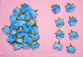 30mm Mini Rose Buds-Blue