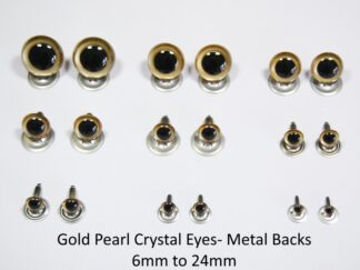 Gold Pearl Metal Back Eyes