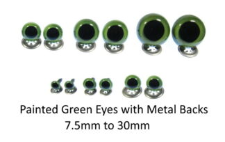 Painted Green Crystal Eyes