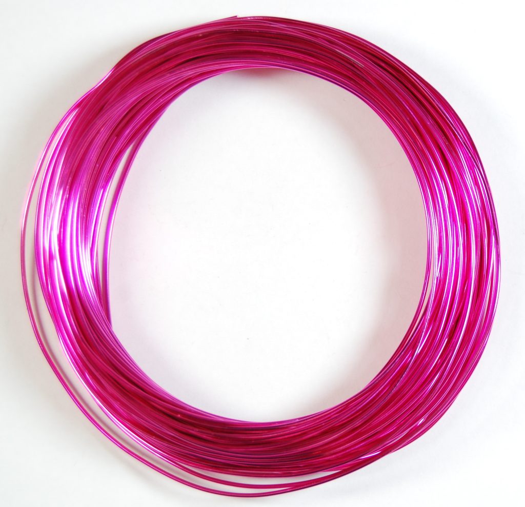 Pack of 1 - Camilla Pink 1.0mm x 20m Aluminium Wire - CelloExpress