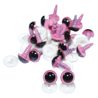 10mm Pink Eyes Plastic Backs