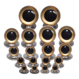 Gold Pearl Metal Back Eyes