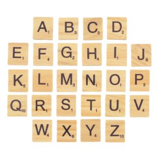 Scrabble Tiles - Wooden