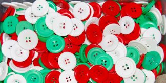 Large Christmas Mix Buttons