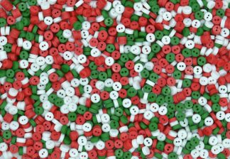 5mm Christmas Mix Mini Doll Buttons